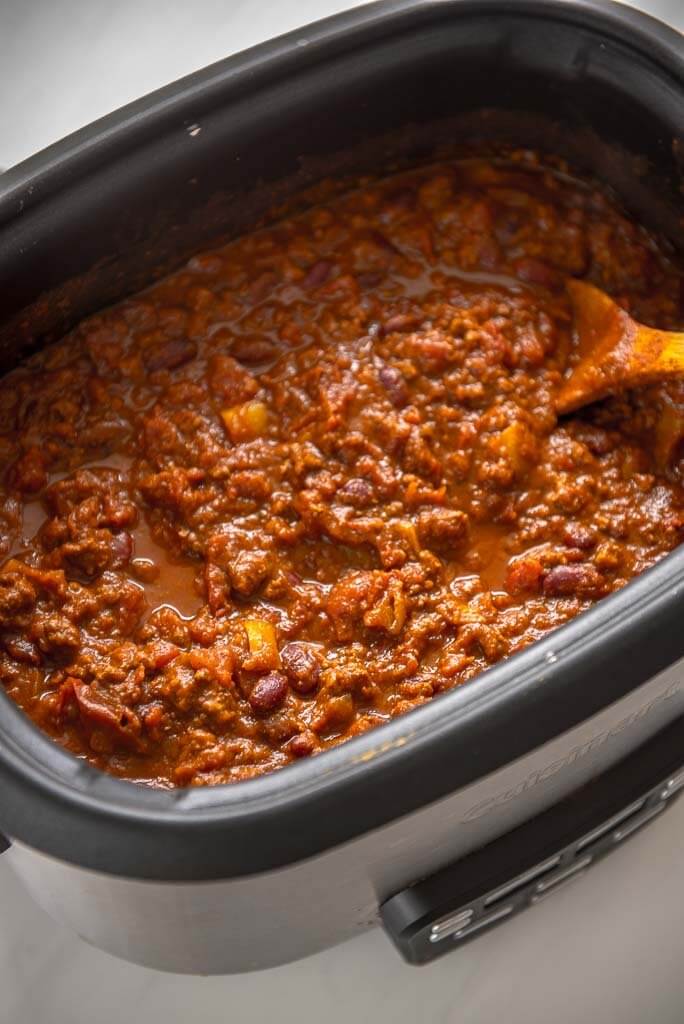 Photo of Pumpkin Chili in a Slow Cooker