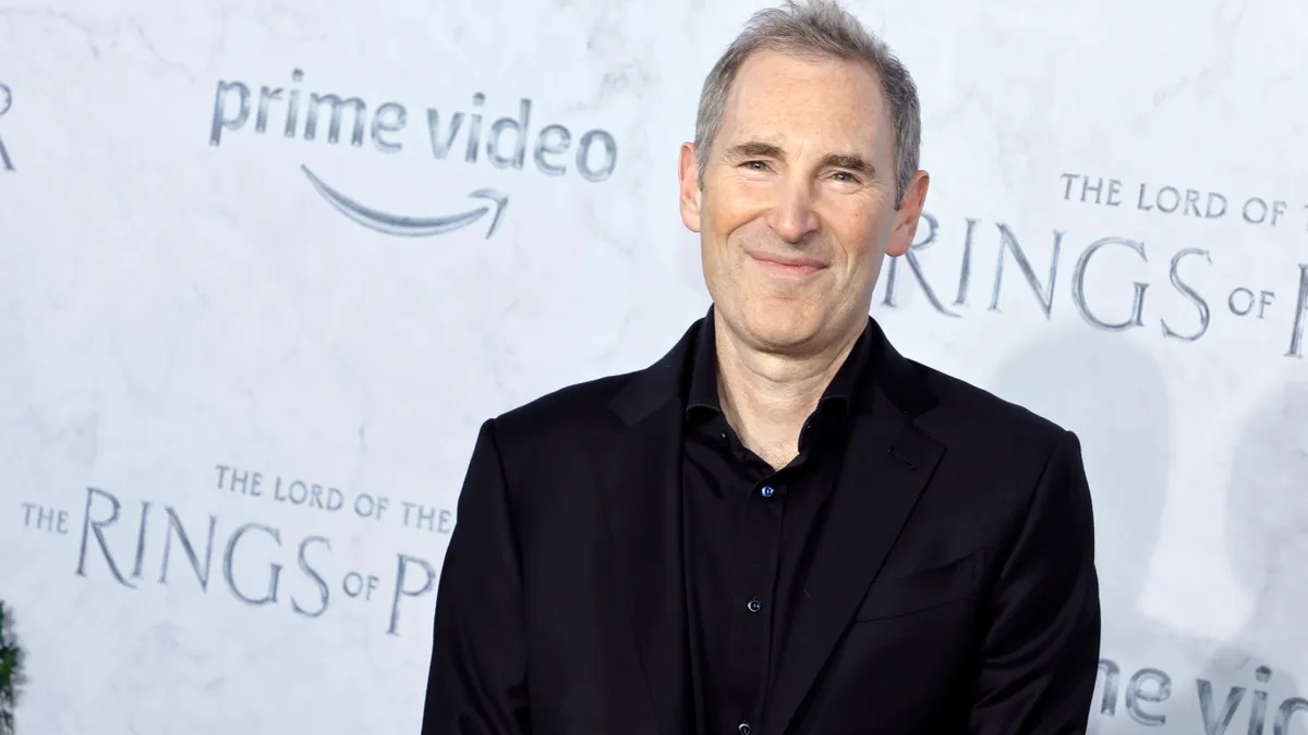 Andy Jassy, Amazon President & CEO attends the Los Angeles Premiere of Amazon Prime Video's "The Lord Of The Rings: The Rings Of Power" at The Culver Studios on August 15, 2022 in Culver City, Califor