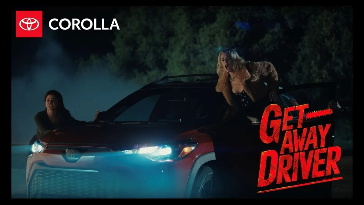 Toyota's "Getaway Driver" short film promotional imagery.